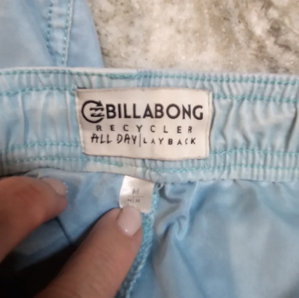 Billabong Kids Recycler All Day Layback Boardshorts Size M – Light Blue Swim